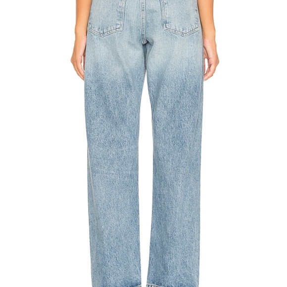 $198 Agolde Blue 90's High Rise Loose Fit Jean In Affair Size 27 - Picture 2 of 10